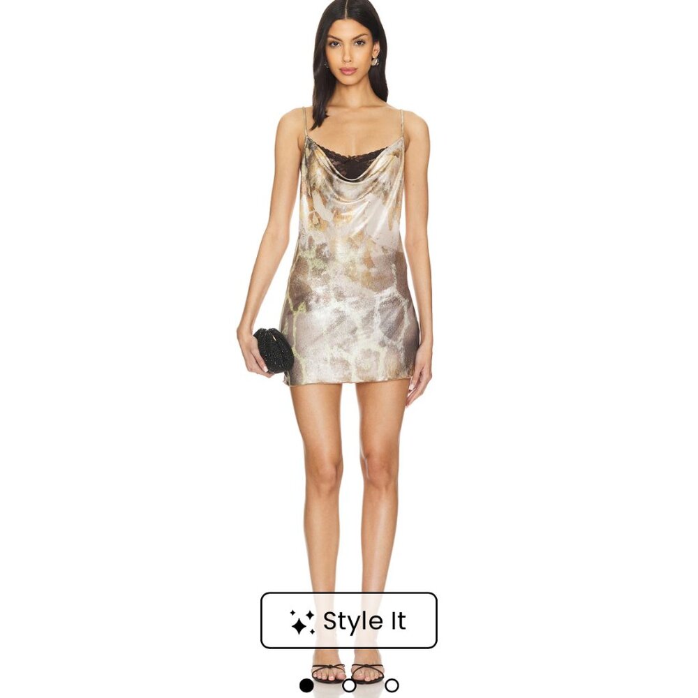 Jaded London Mirage Printed Dress with Bra Size 14